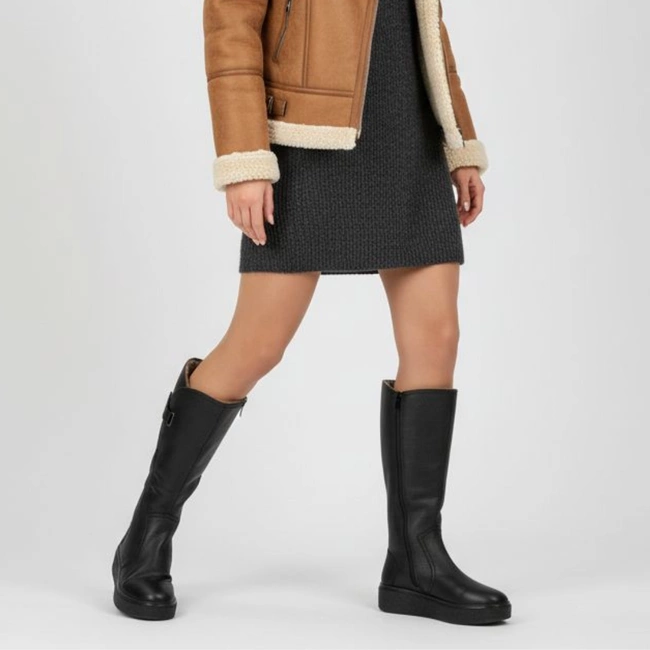 Čižmy RIEKER - 78853-00 Black