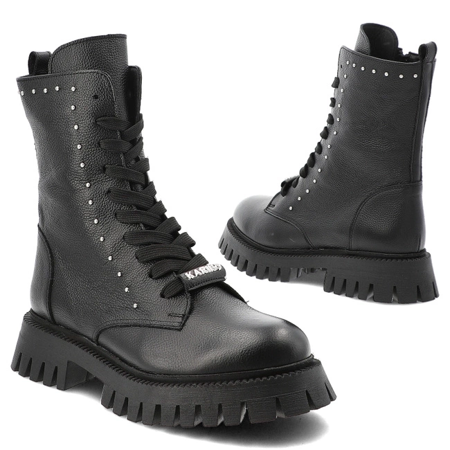 Členkové Topánky KARINO - 5637/126-F Czarny/Lico