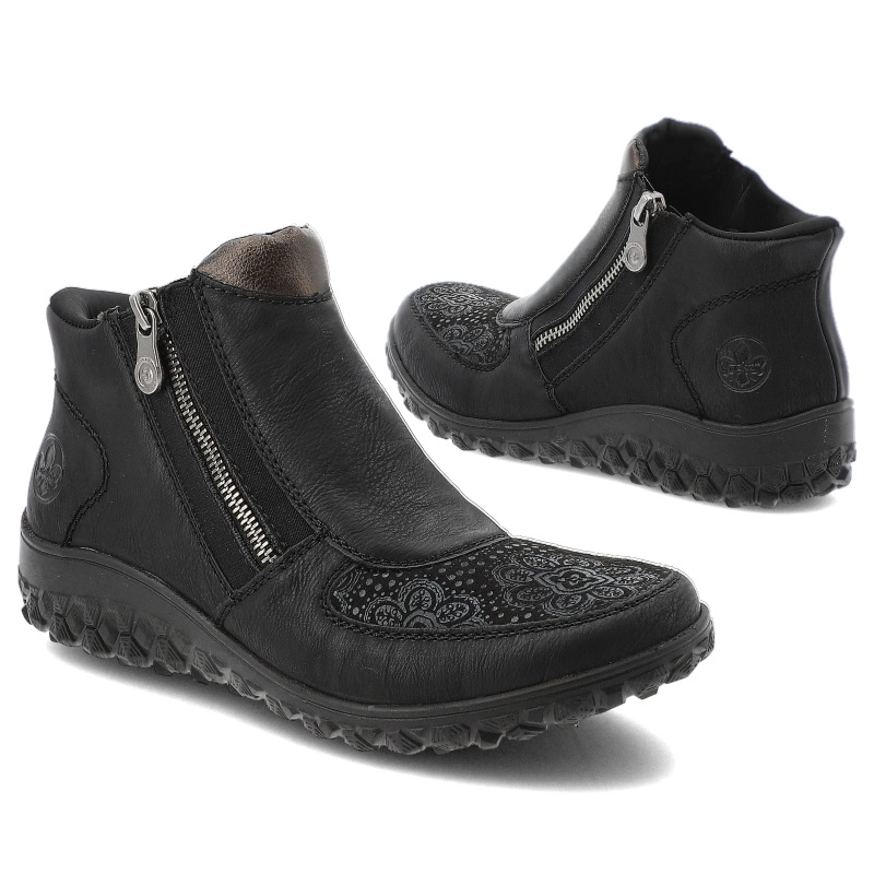 Členkové Topánky RIEKER - 59558-00 Black