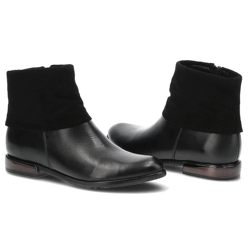 Členkové Topánky Carinii - B3097 Czarny