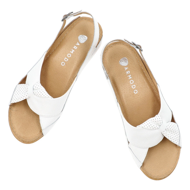 Sandále ARMODO - 5-0686-068 Biały Verona+Pefro