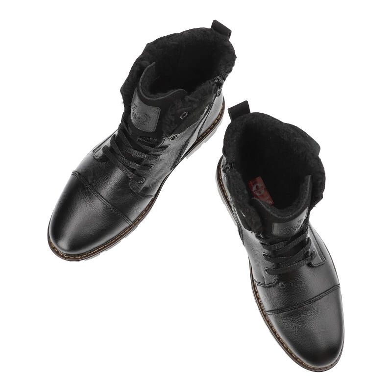 Šnúrovacie Členkové Topánky Rieker - 32133-00 Black