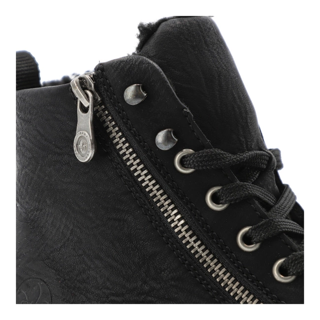 Šnúrovacie Členkové Topánky RIEKER - 45920-01 Black