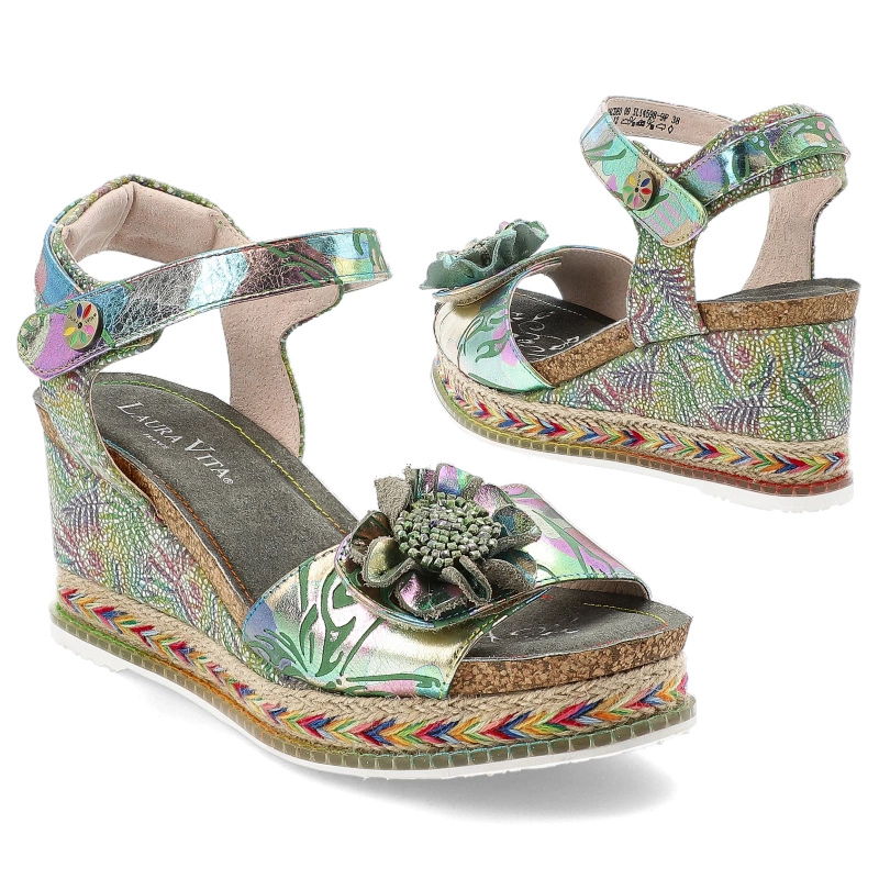 Sandále LAURA VITA - Hacdeo 09 SL14598-9F Olive