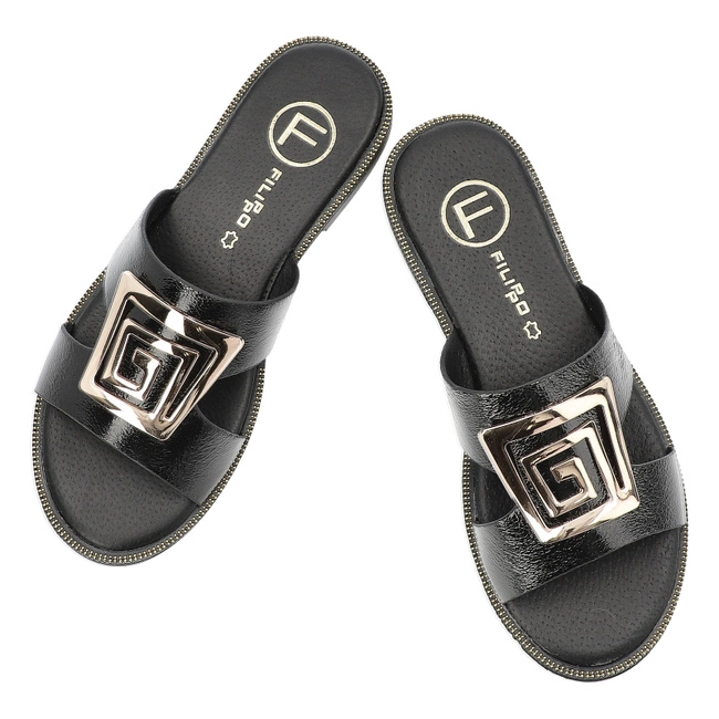 Šľapky FILIPPO - DK3703/25 BK Czarny