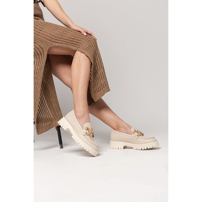 Mókazíny Chebello - 4369_-157-000-PSK-S173 Beżowy Jasny