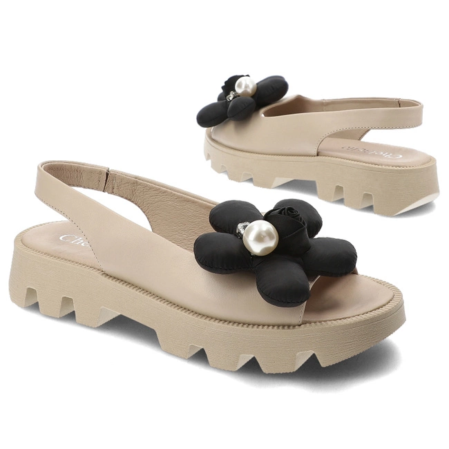 Sandále Chebello - 4390_-501-000-PSK-S323 Beżowy