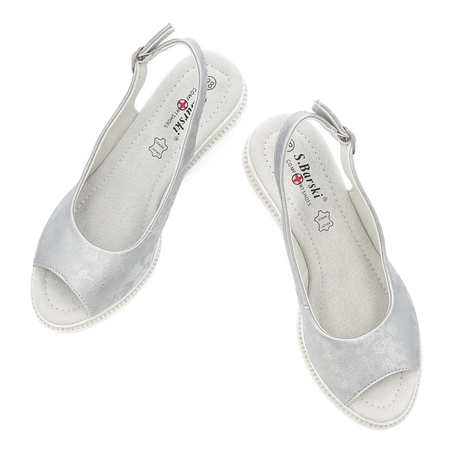 Sandále S.BARSKI - LR51-539 Silver