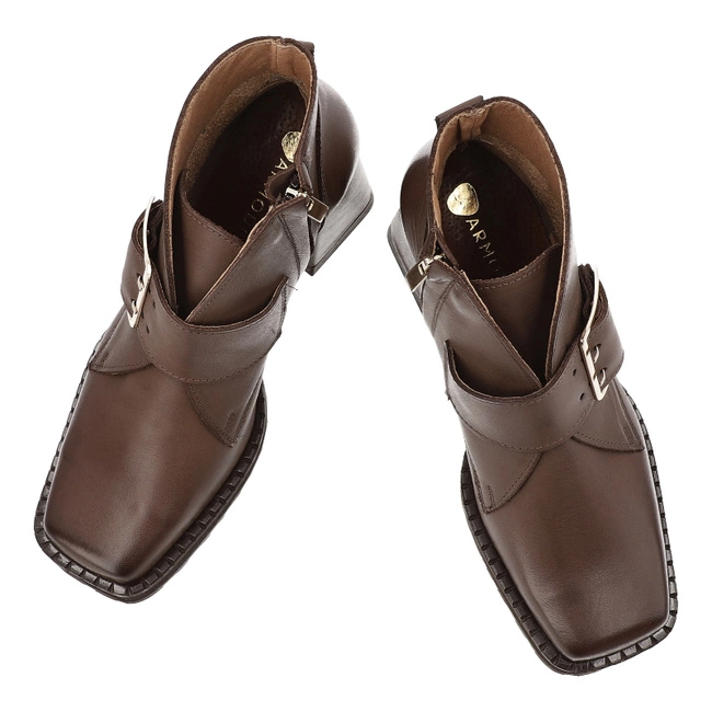 Členkové Topánky ARMODO - 1393 Brąz Baflo