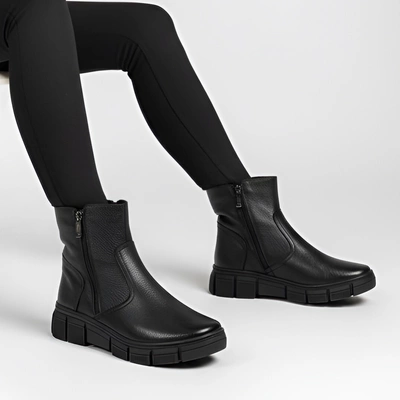 Členkové Topánky WASAK - 0730 Czarny Groszek/Wełna