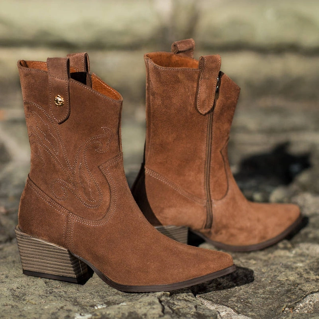 Členkové Topánky Karino - 4595/005-F Rudy/Welur