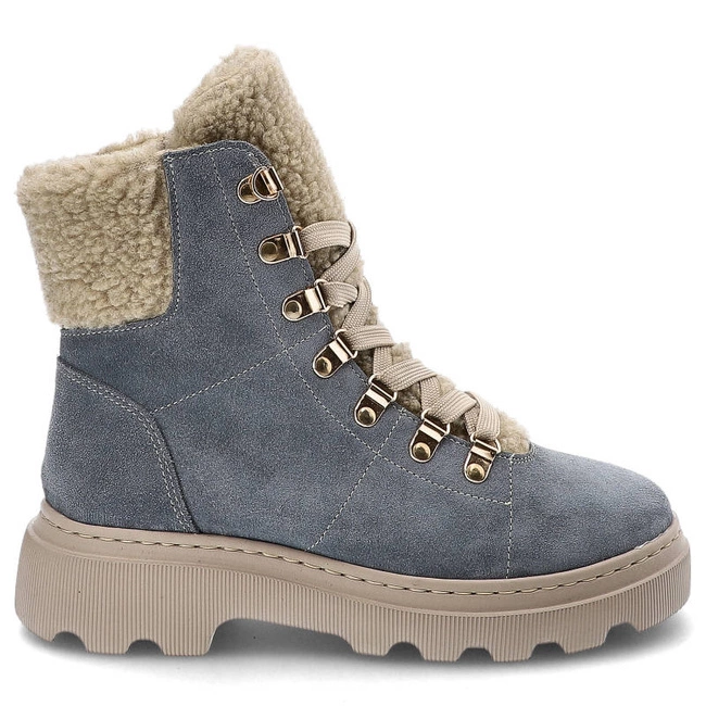 Členkové Topánky Kampa - Z538 Niebieski Welur 579/560