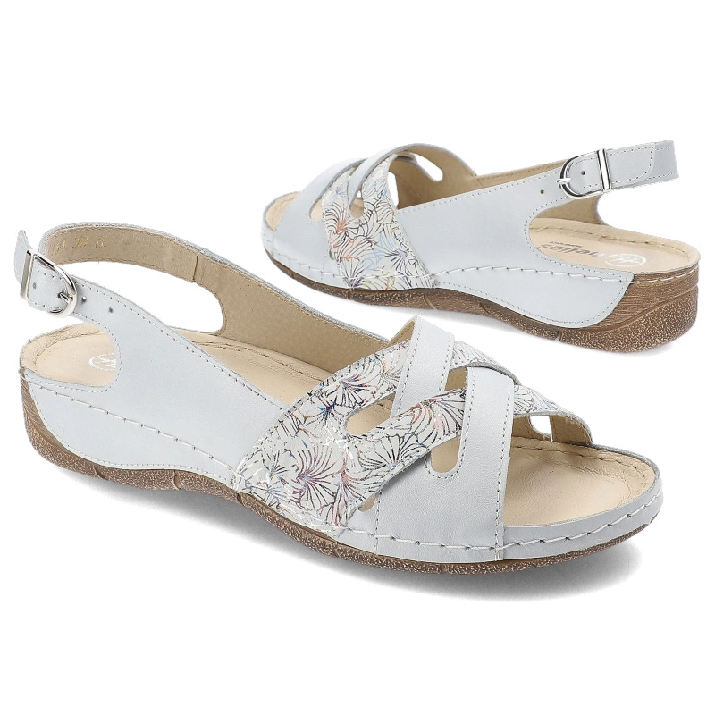 Sandále Helios - 134 Srebro 26.189