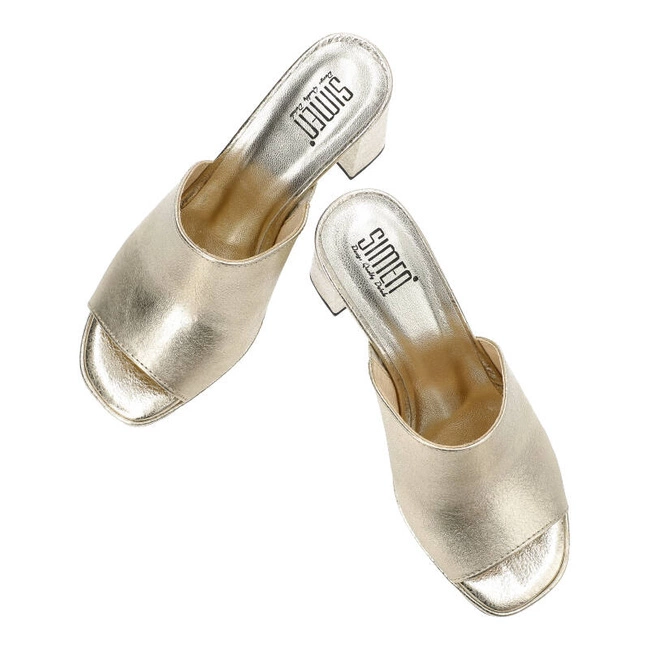 Šľapky Simen - 6846A Złoty