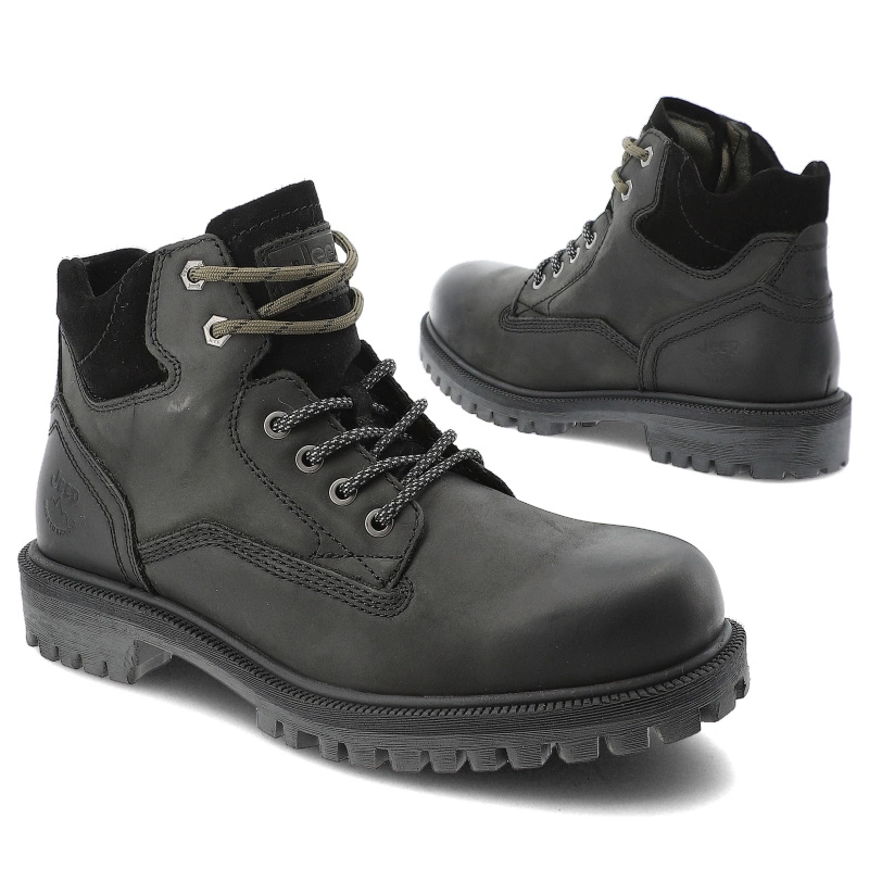 Turistické Topánky Jeep - JM42000A 062 Black