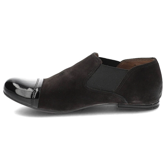 Poltopánky Karino - 0961/076-P Czarny Lakierowany