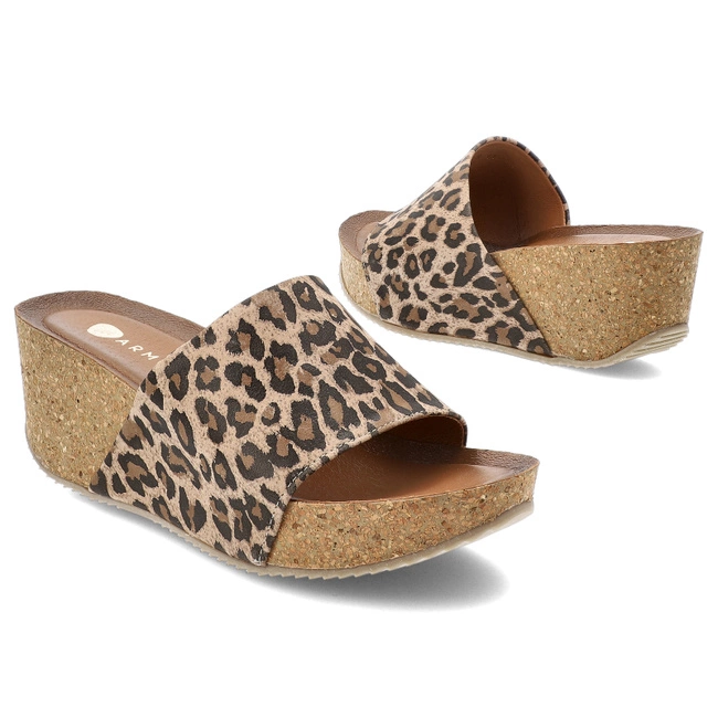 Šľapky ARMODO - 40289 Lampart Beż