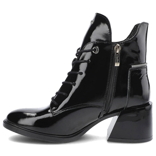 Členkové Topánky Chebello - 2733_-240-000-MIC-164 Czarny Lakier