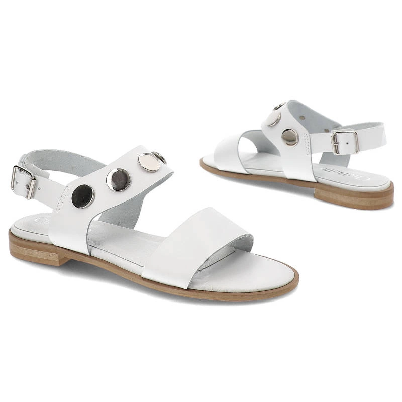 Sandále Chebello - 2013 Clark Biały