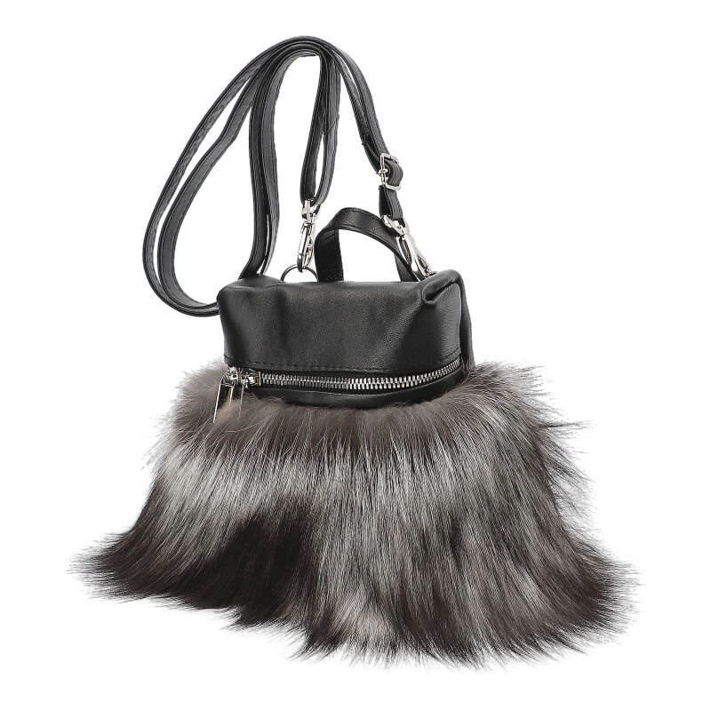 Kabelka Luka-Pelli - T32-11 Z Naturalnym Futrem Z Lisa