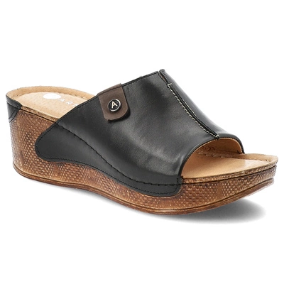 Šľapky ARMODO - 5-0766-041 Czarny+Brąz