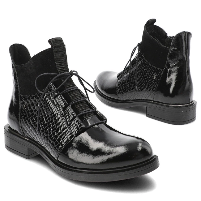 Členkové Topánky Armodo - 60343 Naplak Czarny+Matrix+W.