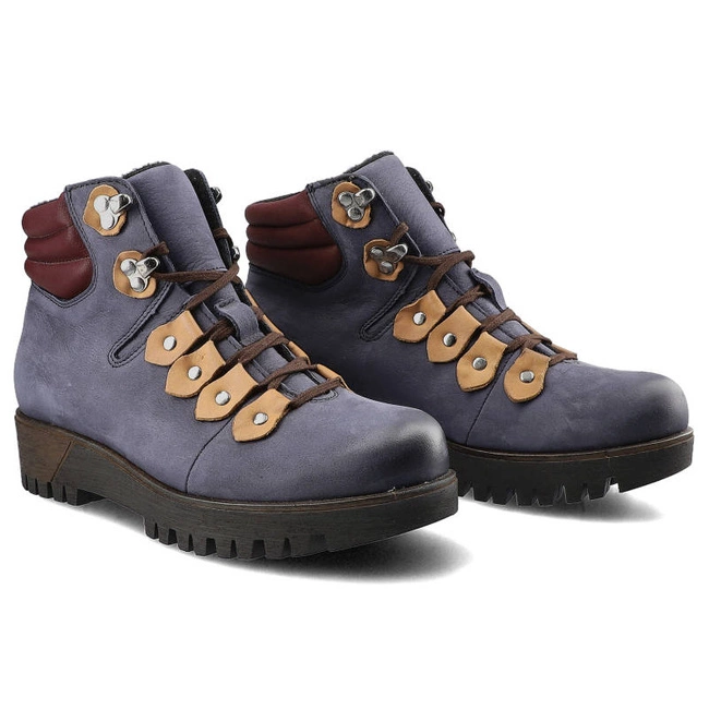 Členkové Topánky Pollonus - 5-0958-005 Granat/Bordo