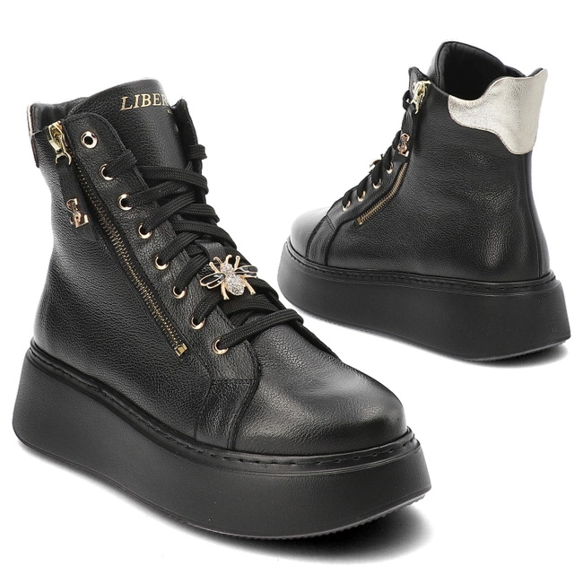 Tenisky Libero - 5000 Czarny/Złoty 450/111