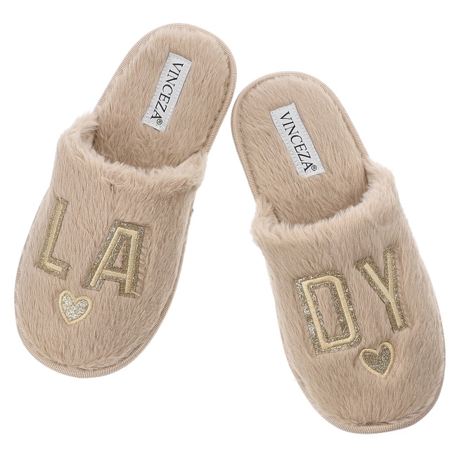 Papuče VINCEZA - 19958 BE Beżowy