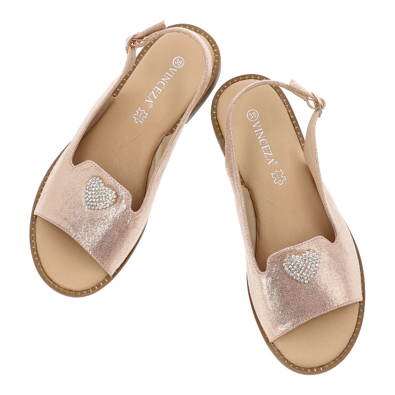 Sandále VINCEZA - 17384 GD Złoty