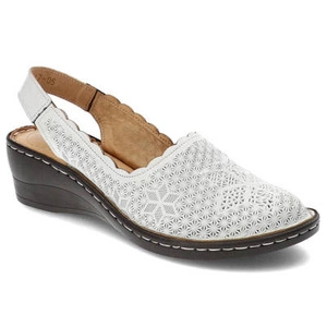 Sandále Vinceza - 23-43010 WH Biały