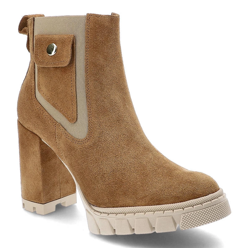 Členkové Topánky Damiss - DS-641/2/A Koniak Welur