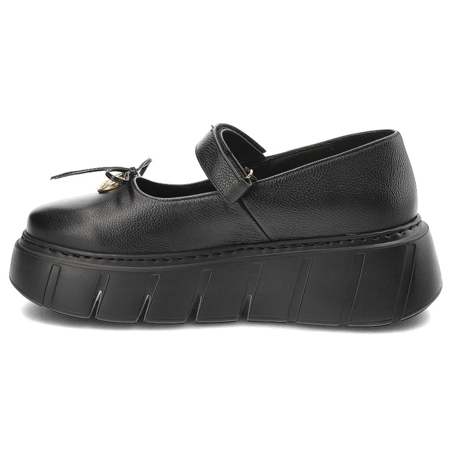 Poltopánky Karino - 5308/126-P Czarny/Lico Groszek