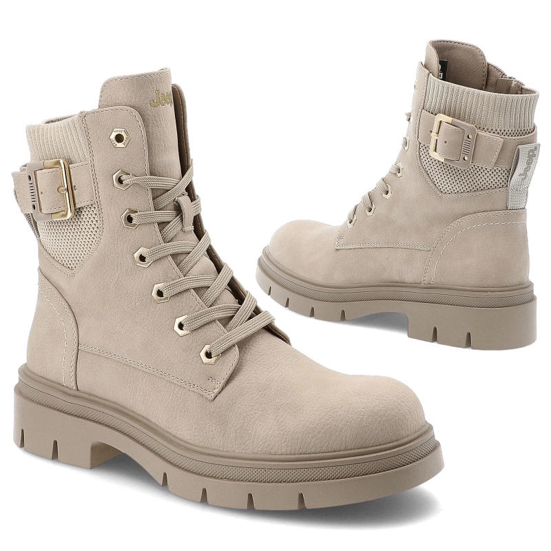 Členkové Topánky JEEP - Bering Lace JL52591A Cream