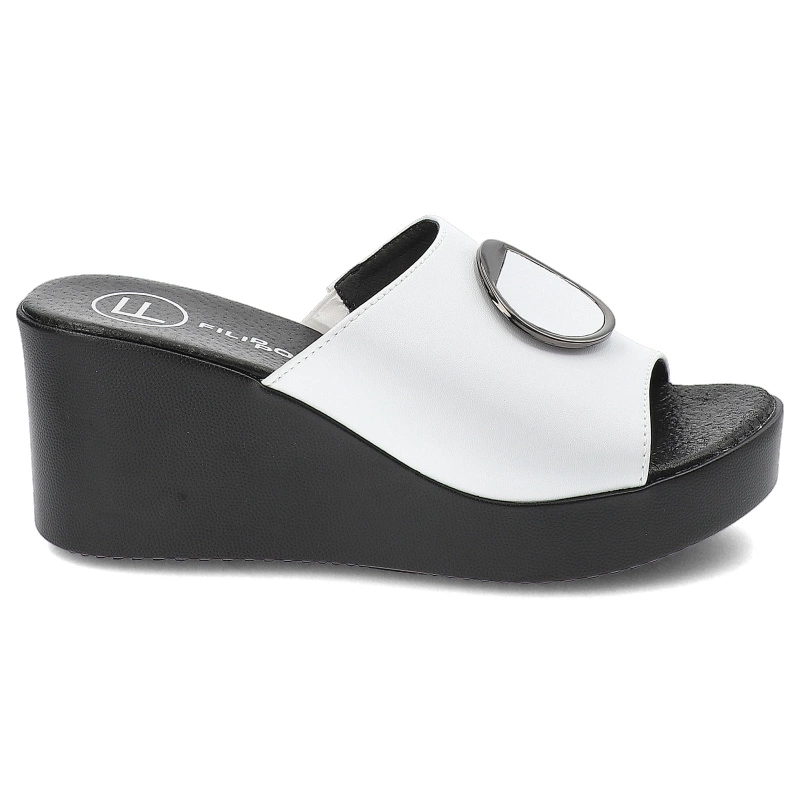 Šľapky Filippo - DK4610/24 WH Biały