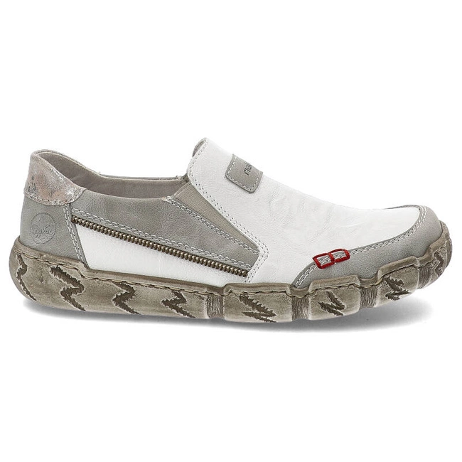 Poltopánky Rieker - L0359-80 White Kombination
