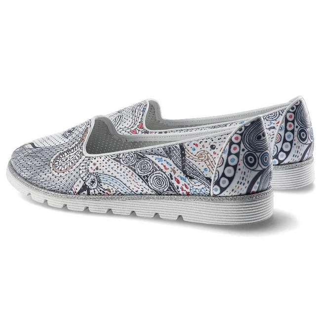 Poltopánky Lanqier - 44C0295 Biało-Granatowy