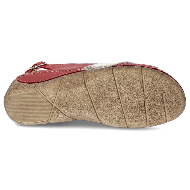 Sandále Helios - 134 Czerwony 03.185