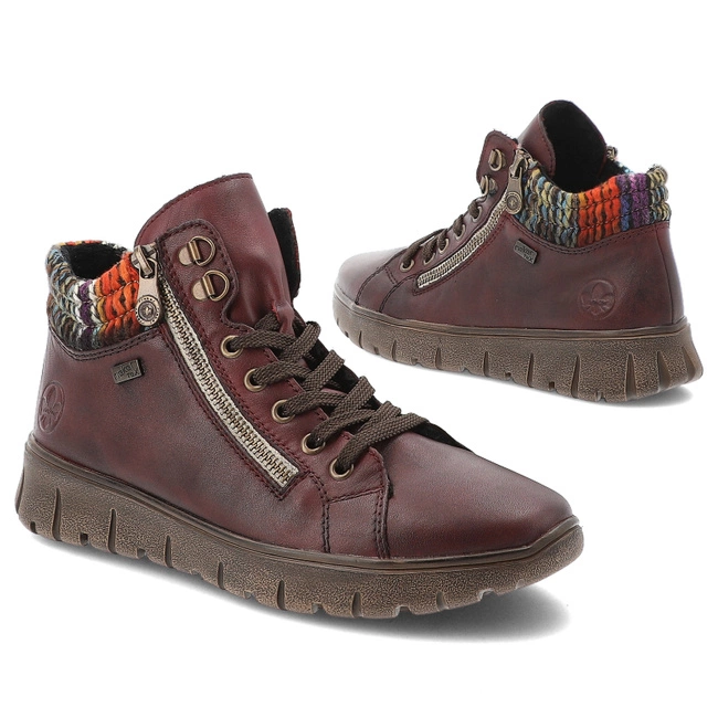 Členkové Topánky RIEKER - N1305-35 Red