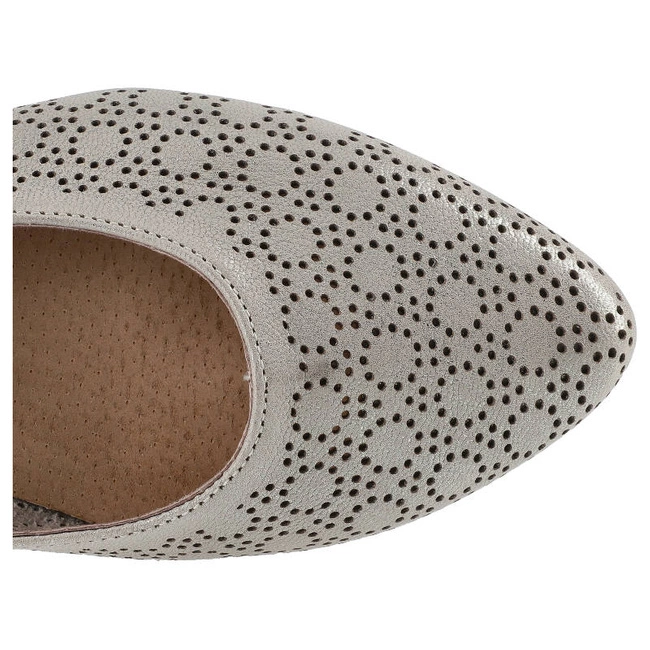 Baleríny Exquisite - 1179/2 Grid Złoty