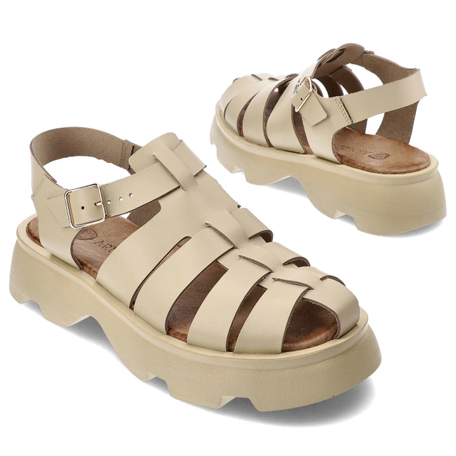 Sandále Armodo - 54003 Beż