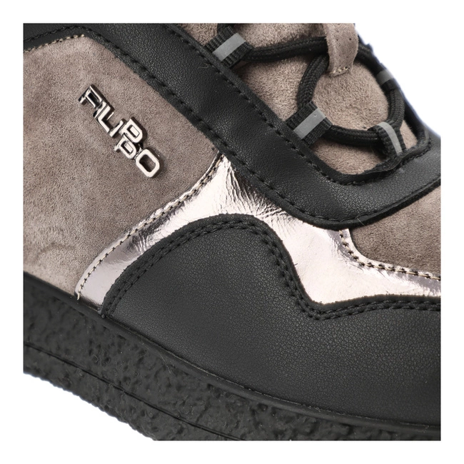 Tenisky FILIPPO - DP7406 TP BK Taupe Czarny