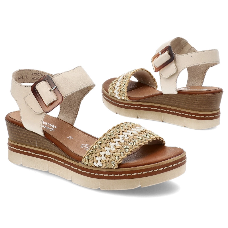 Sandále REMONTE - D2L55-60 Beige Combination