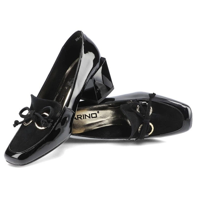 Poltopánky Karino - 3700/090-P Czarny/Lakier