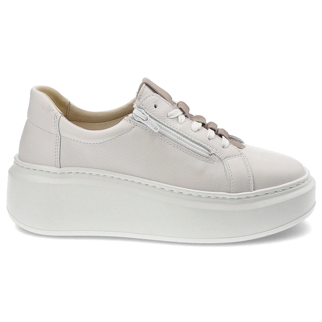 Tenisky Wasak - 0710 Biały Groszek+J.Szary