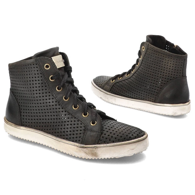 Členkové Topánky Carinii - B3132 Czarny/Złoty