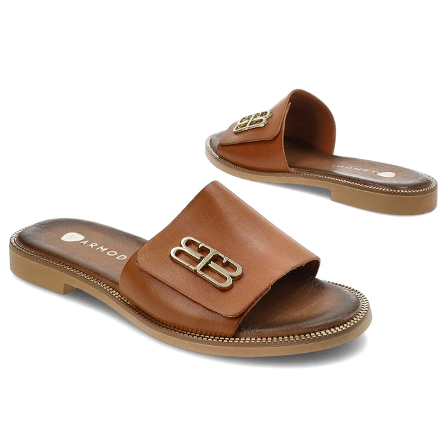 Šľapky Armodo - 40384 Bf.Brąz+Zł.
