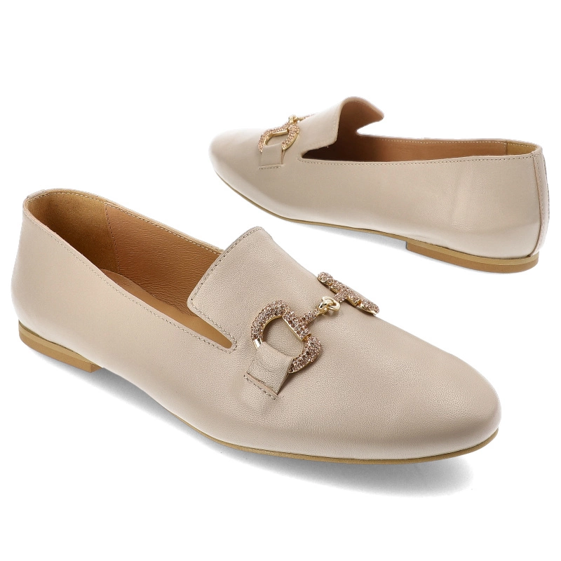 Poltopánky Karino - 4959/001-P Beż/Lico