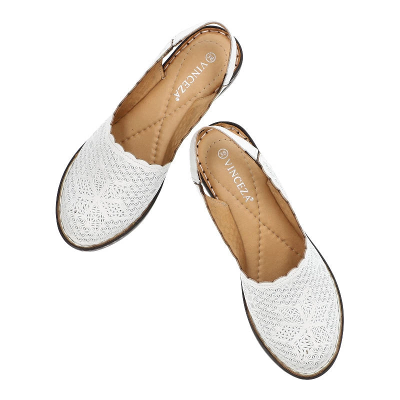 Sandále Vinceza - 23-43010 WH Biały