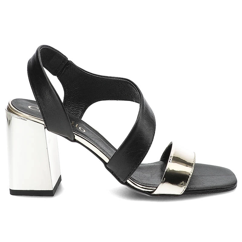 Sandále Chebello - 2880_-064-160-PSK-S183 Złoto/Czarny